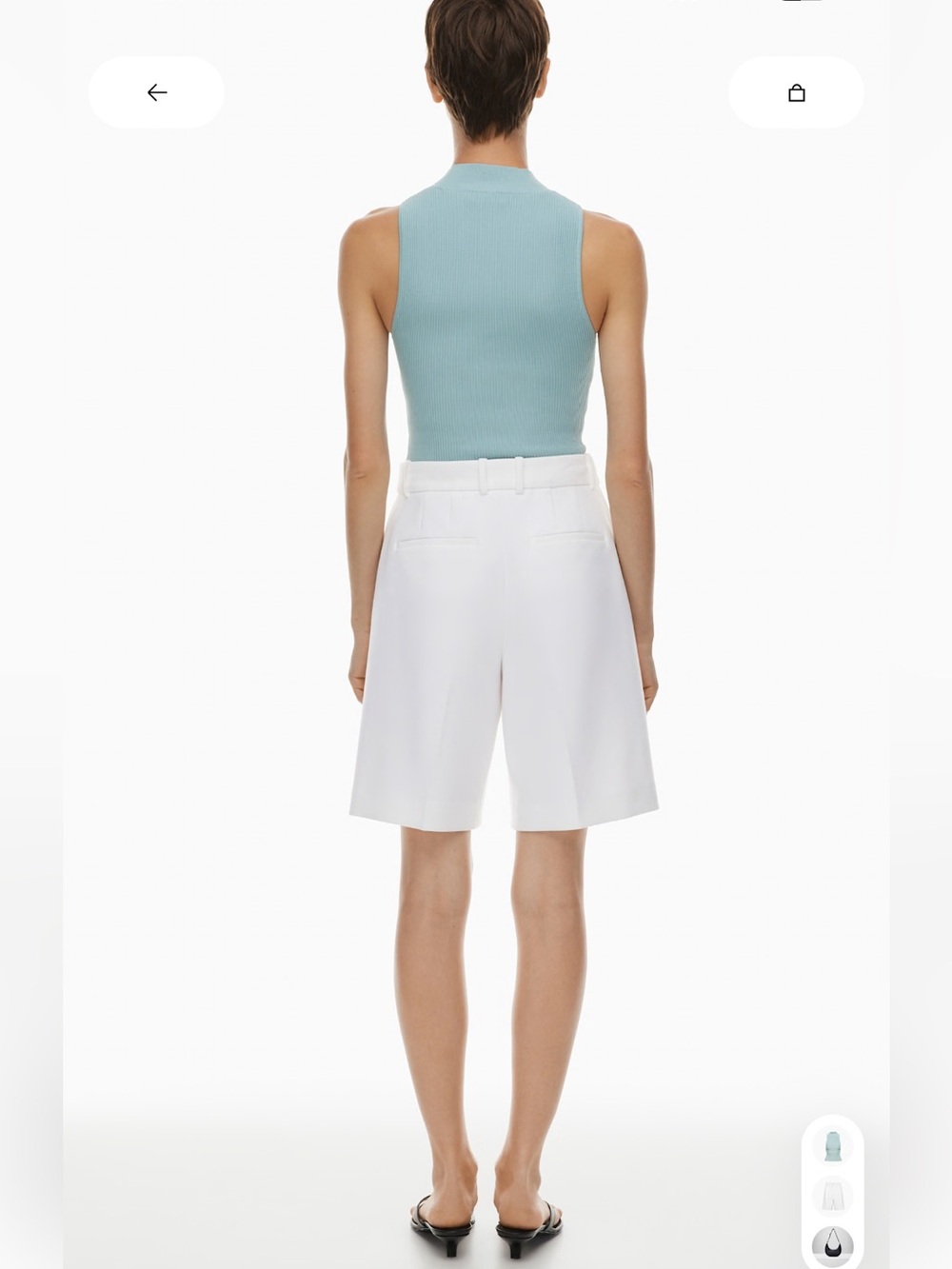 Aritzia Babaton Sculpt Knit Mock Neck Tank - Picture 10 of 10